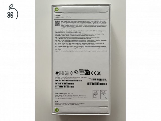 iPhone 16e 128GB Bontatlan dobozos!