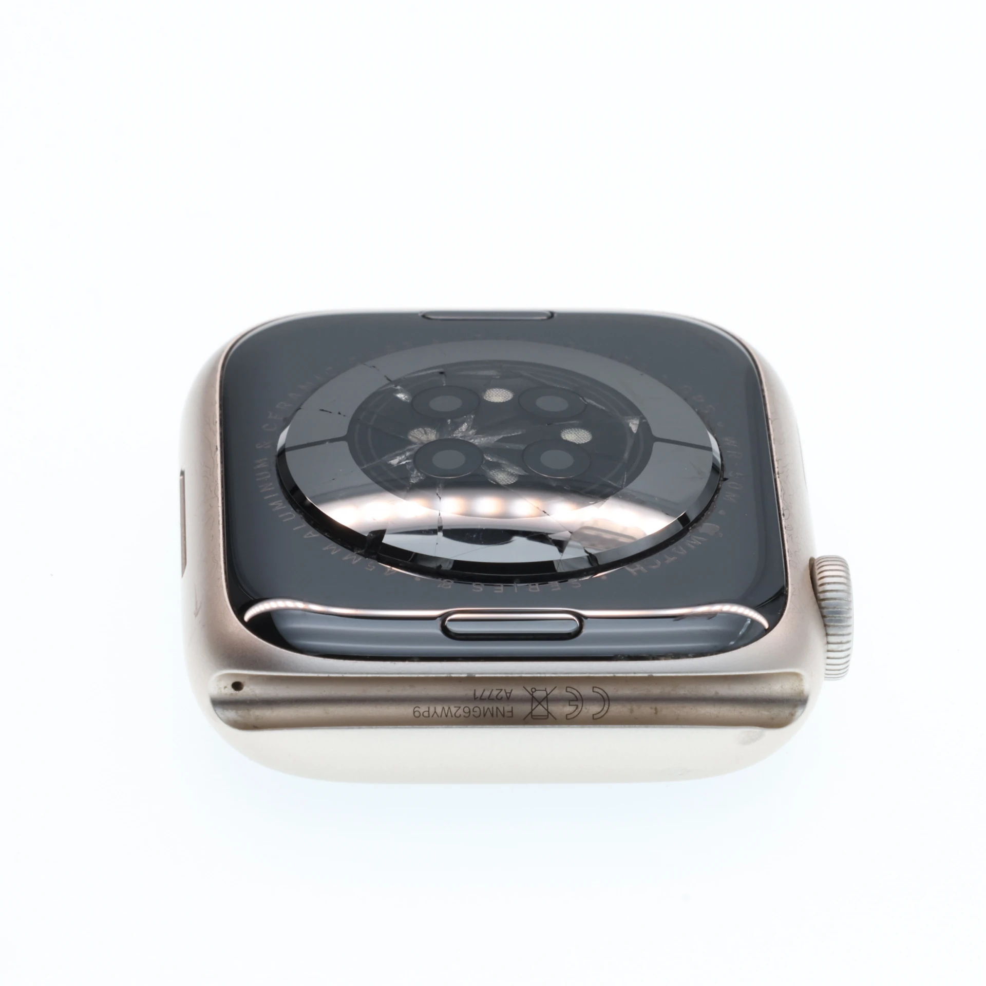 !! 1 ÉV GARANCIA !! Apple Watch Series 8 45mm  Silver 100% Akku (hátlap repedt)