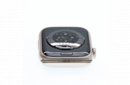 !! 1 ÉV GARANCIA !! Apple Watch Series 8 45mm  Silver 100% Akku (hátlap repedt)