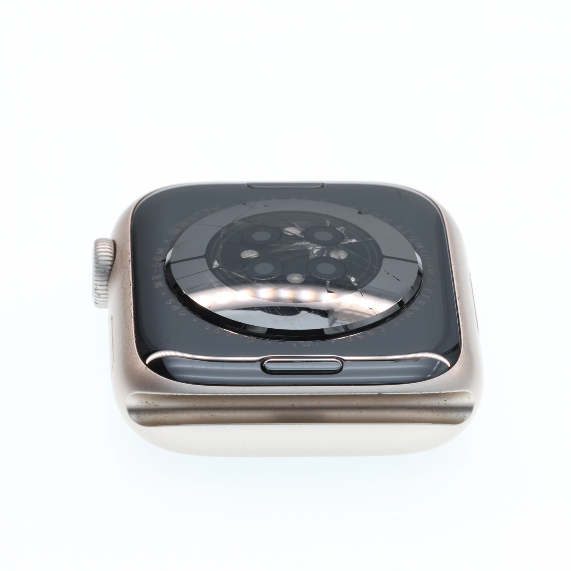 !! 1 ÉV GARANCIA !! Apple Watch Series 8 45mm  Silver 100% Akku (hátlap repedt)