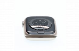 !! 1 ÉV GARANCIA !! Apple Watch Series 8 45mm  Silver 100% Akku (hátlap repedt)