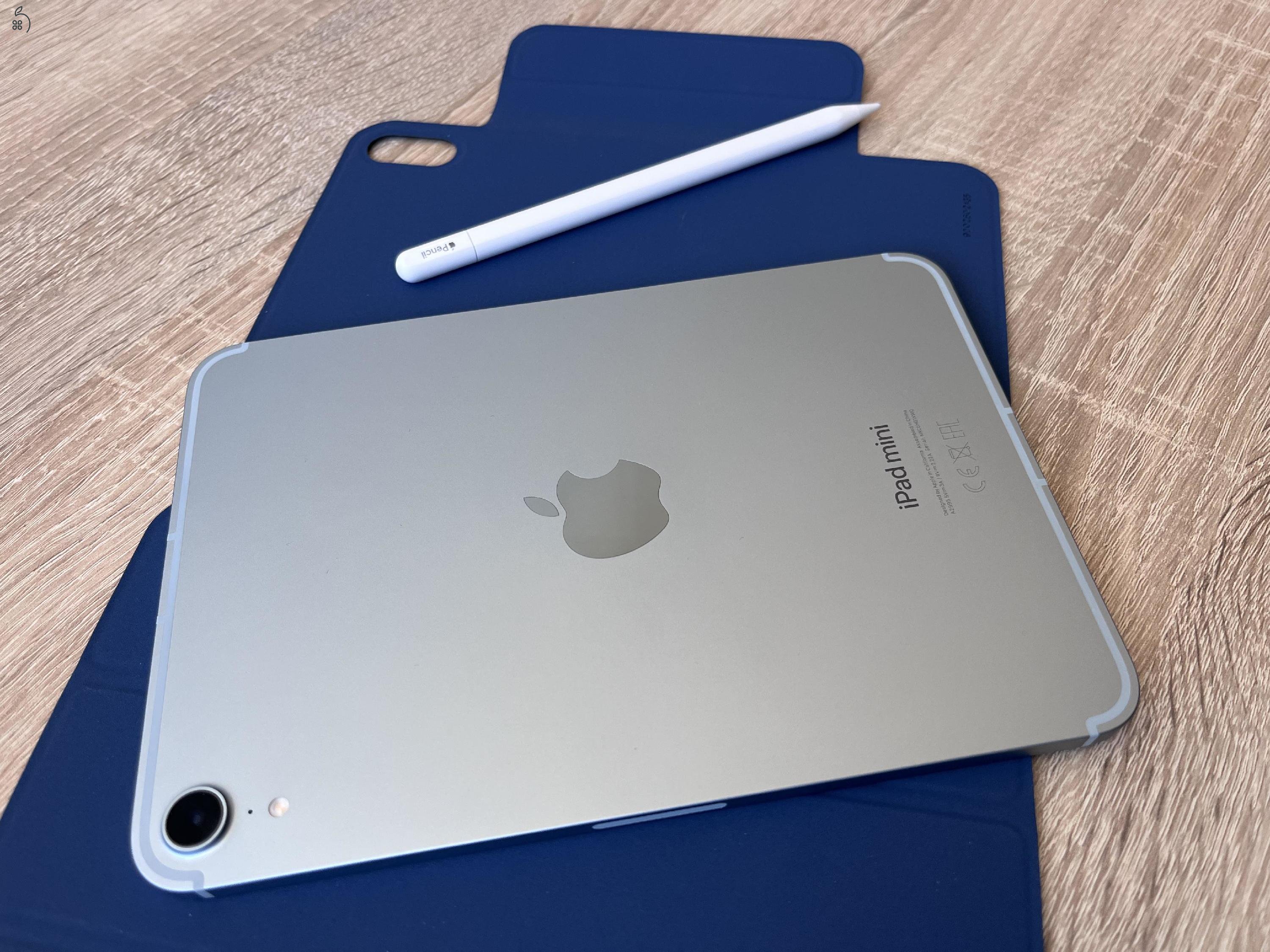 iPad mini 7 cellular 128GB AppleCare+ Apple pencil USB Paperlike + tokok