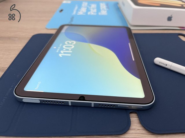 iPad mini 7 cellular 128GB AppleCare+ Apple pencil USB Paperlike + tokok