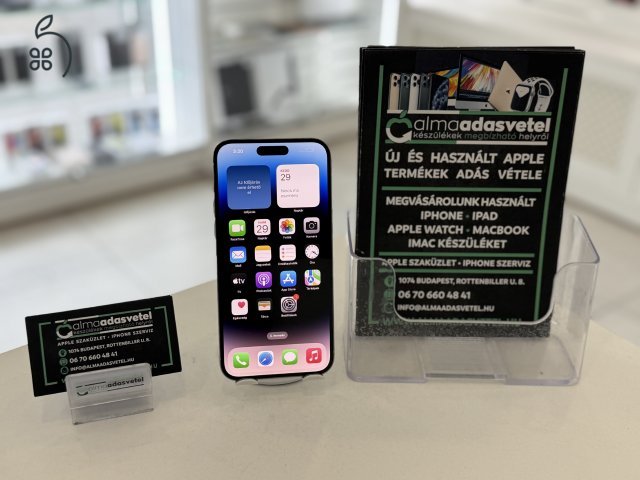iPhone 14 Pro Max 512GB Független Újszerű/1-3 hónap gar./Akku 83%/p4216