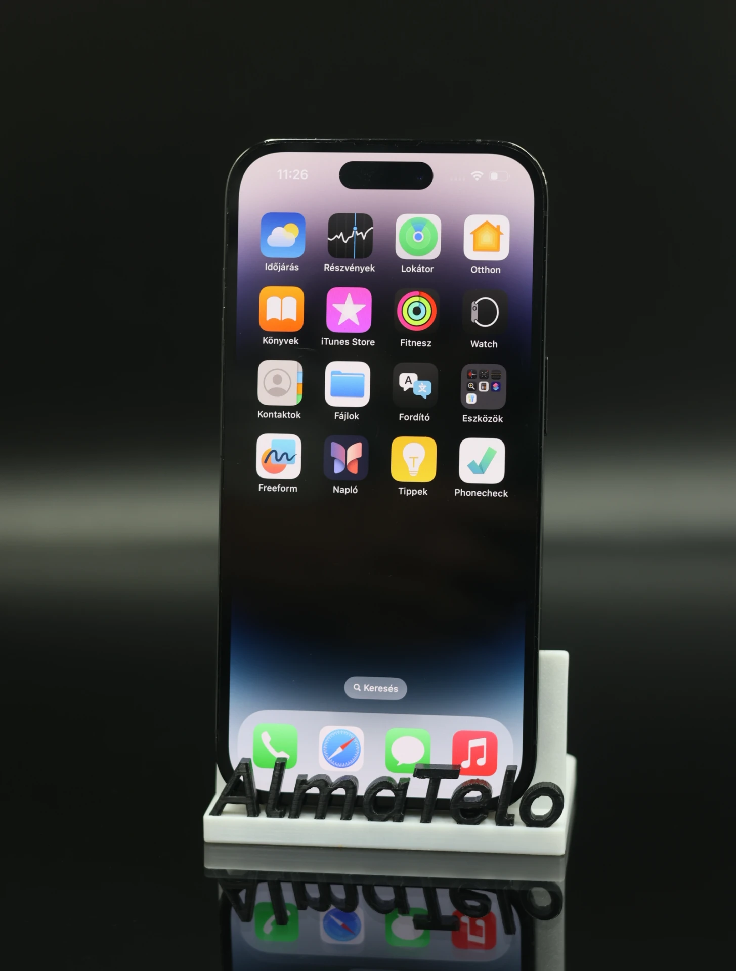 Apple iPhone 14 Pro 256 GB Space Black 100% akku - 12 HÓ GARANCIA