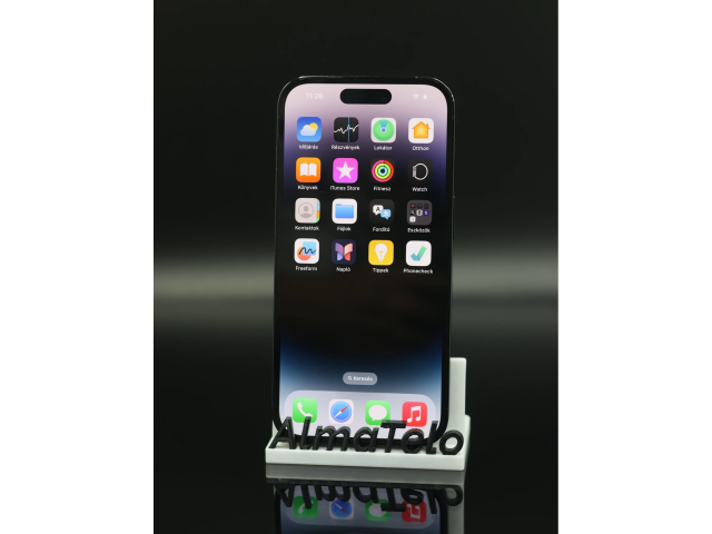 Apple iPhone 14 Pro 256 GB Space Black 100% akku - 12 HÓ GARANCIA