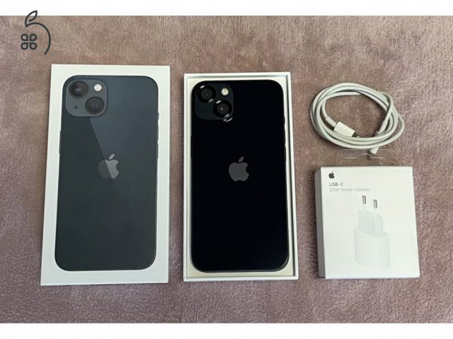 iPhone 13 256GB - AKKU 90% - Éjfekete, hibátlan állapotban