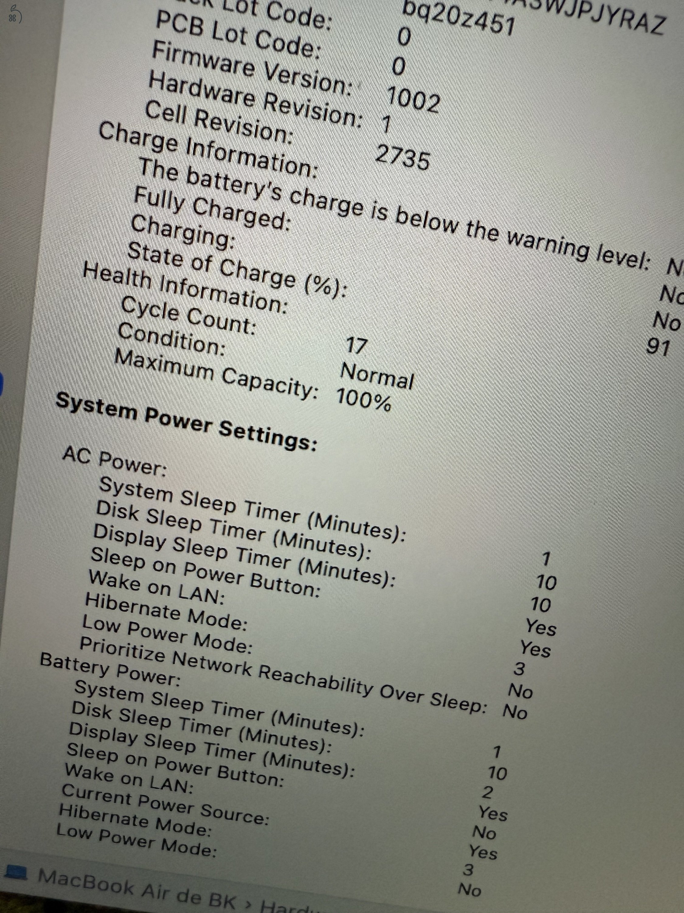 Macbook Air M1, 13”, 256Gb Ssd, 8Gb Ram, 100% aksi