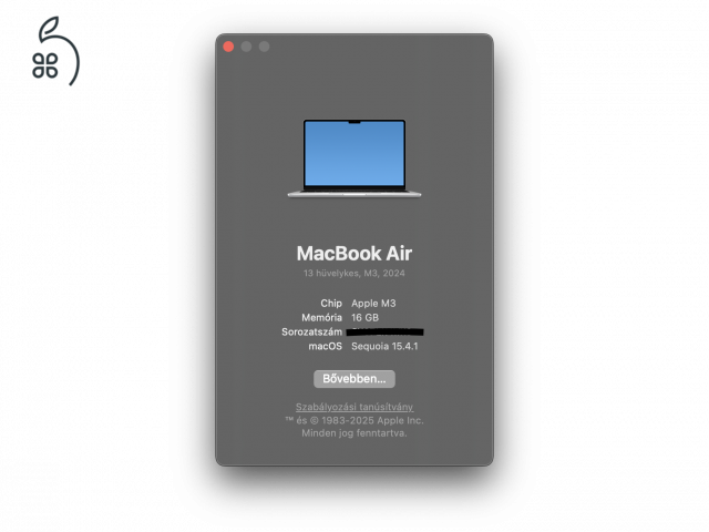 Eladó MacBook Air 13