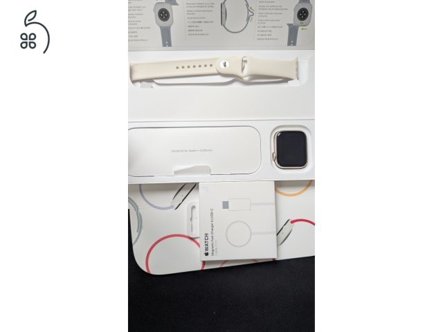 Apple Watch SE2 2025 Starlight Alu Case + Sportband + Magnetic Fast Charger