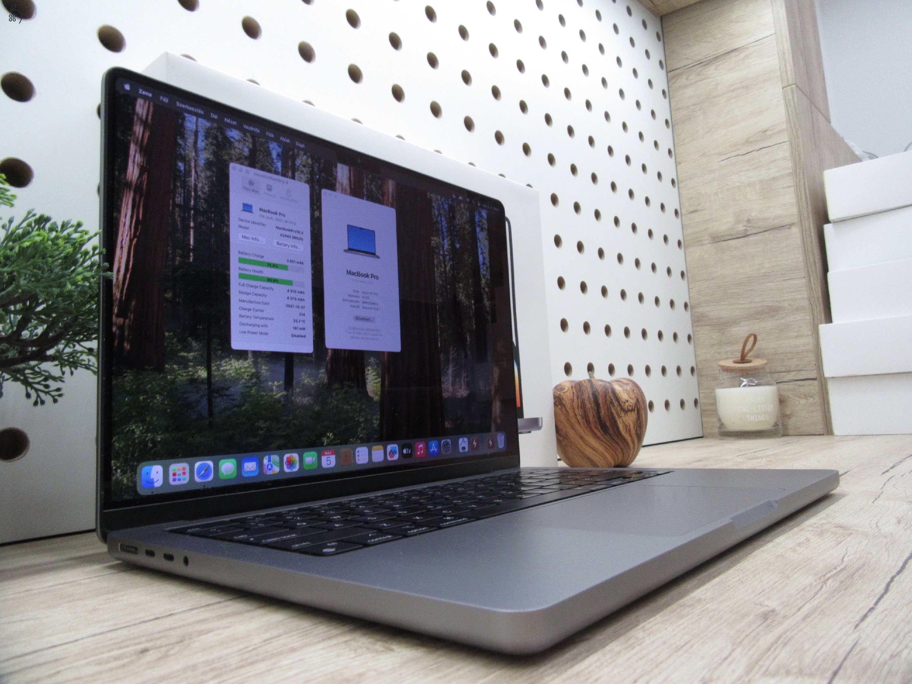 Apple Macbook 14 M1 Pro - 2021 - Használt, karcmentes, USA Bill