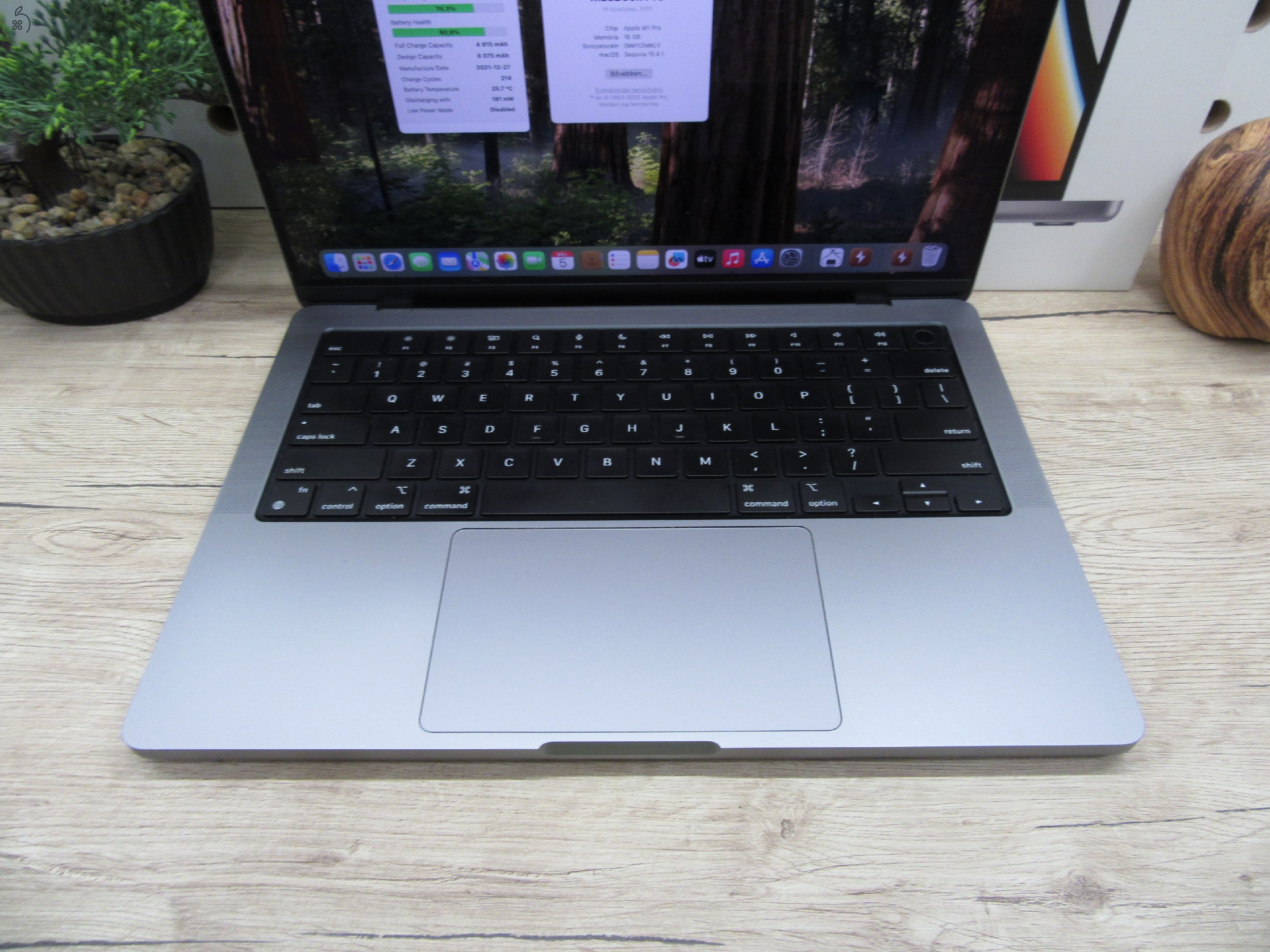 Apple Macbook 14 M1 Pro - 2021 - Használt, karcmentes, USA Bill