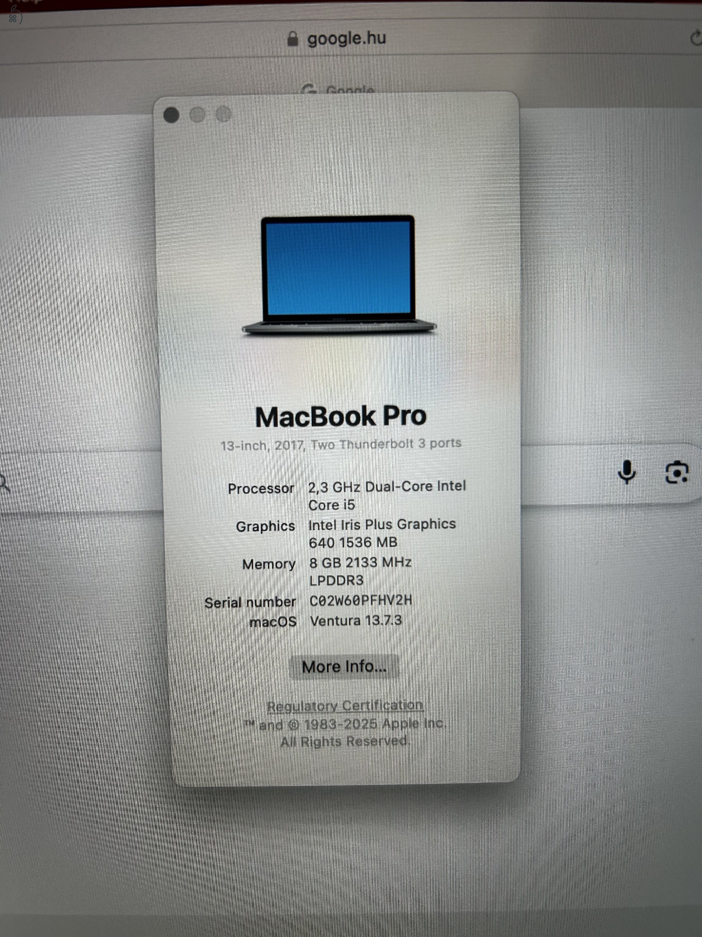 MacBook Pro 2017 13