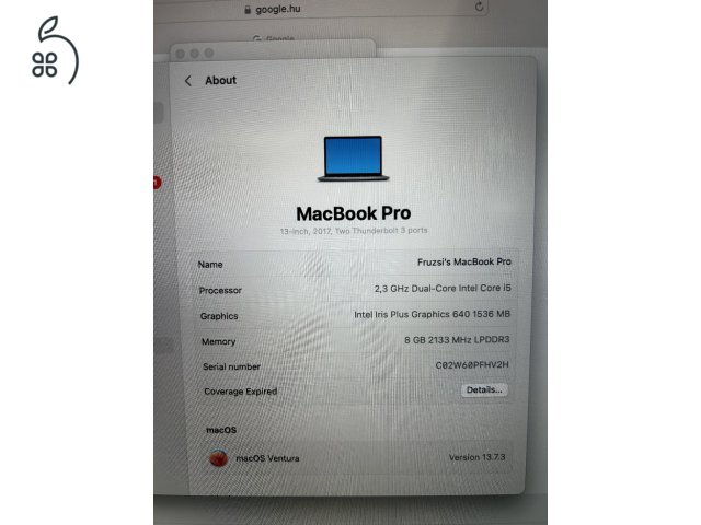 MacBook Pro 2017 13
