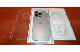 1 hetes iPhone 16 Pro 128Gb natúr titán eladó