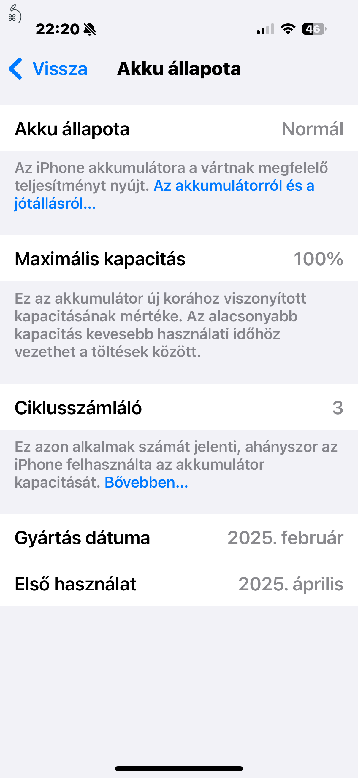 1 hetes iPhone 16 Pro 128Gb natúr titán eladó