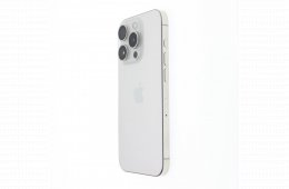 !! 1 ÉV GARANCIA !! Apple iPhone 15 Pro 256 GB White Titanium 90%