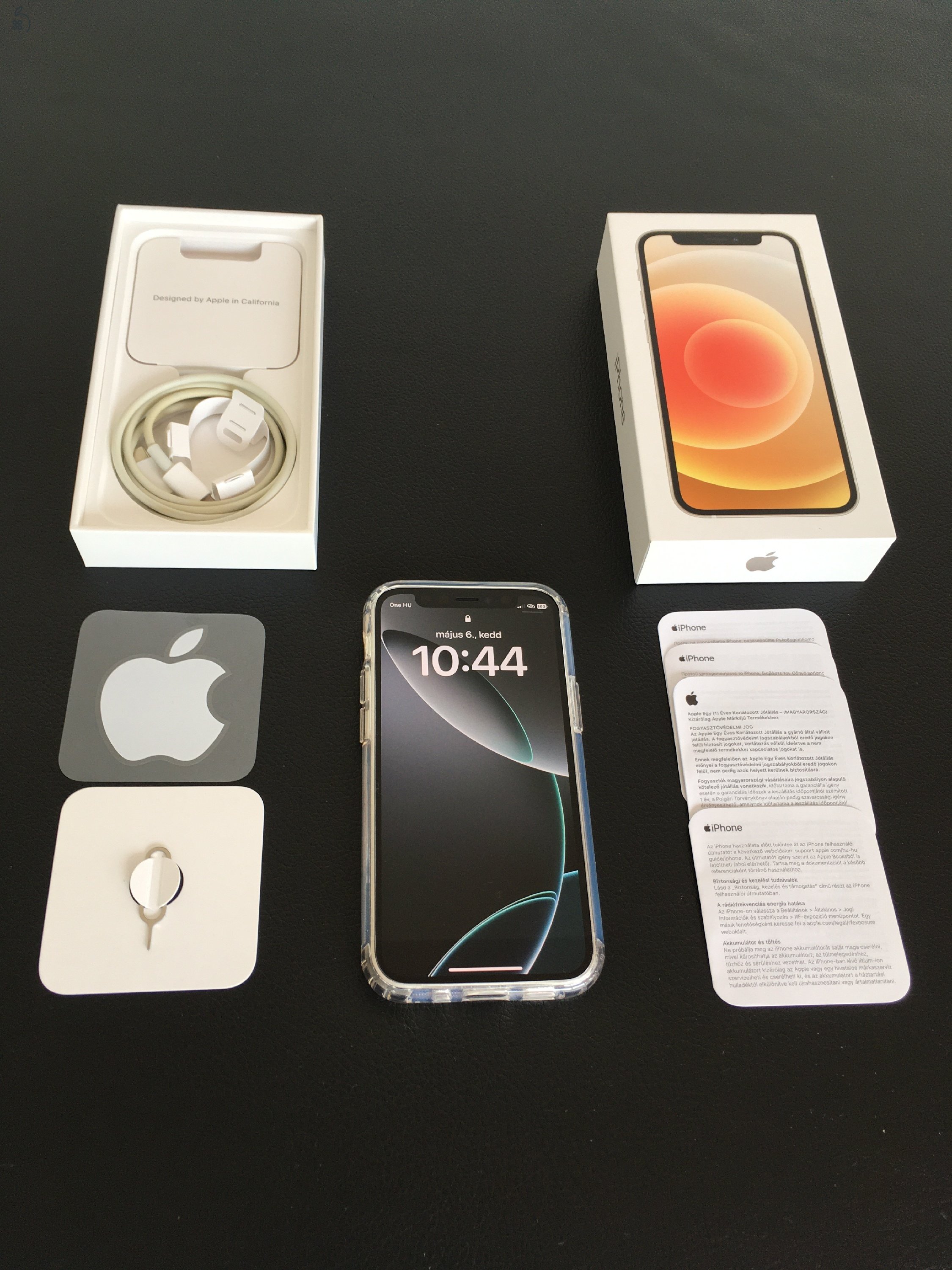 Apple Iphone 12 Mini 64GB (Fehér) - Gyárilag Független - Karcmentes kijelző 