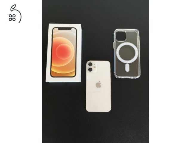 Apple Iphone 12 Mini 64GB (Fehér) - Gyárilag Független - Karcmentes kijelző 