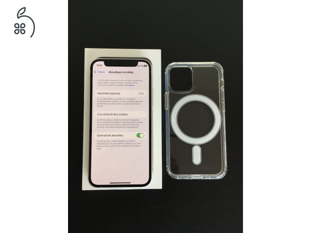 Apple Iphone 12 Mini 64GB (Fehér) - Gyárilag Független - Karcmentes kijelző 