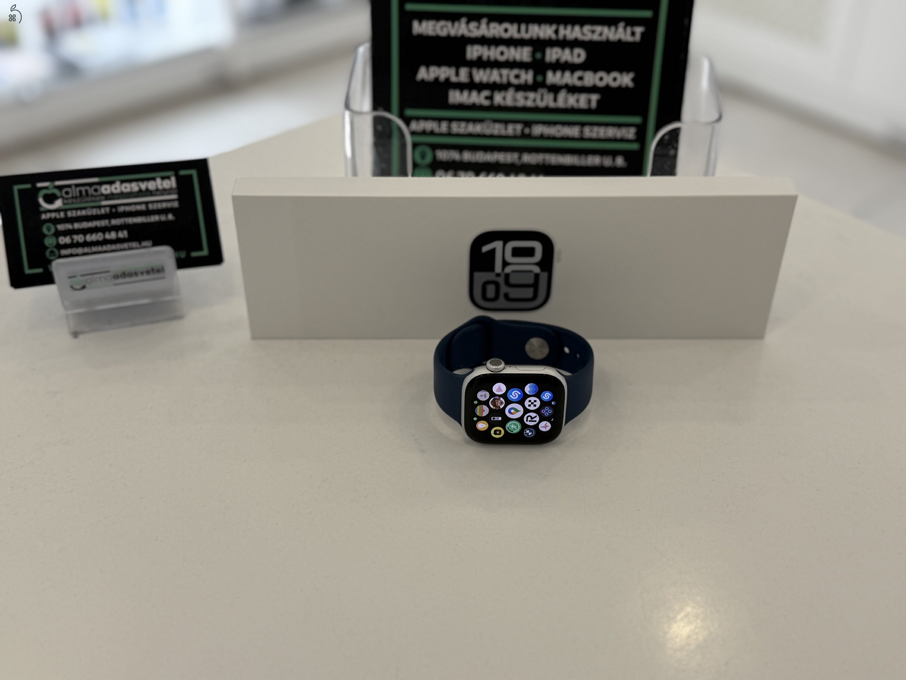 Apple Watch 10 42mm Karcmentes/2026.03.15.Apple Gar./Akku 100%/p4234