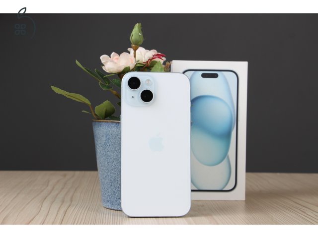 Újszerű iPhone 15 128GB kék US-6630