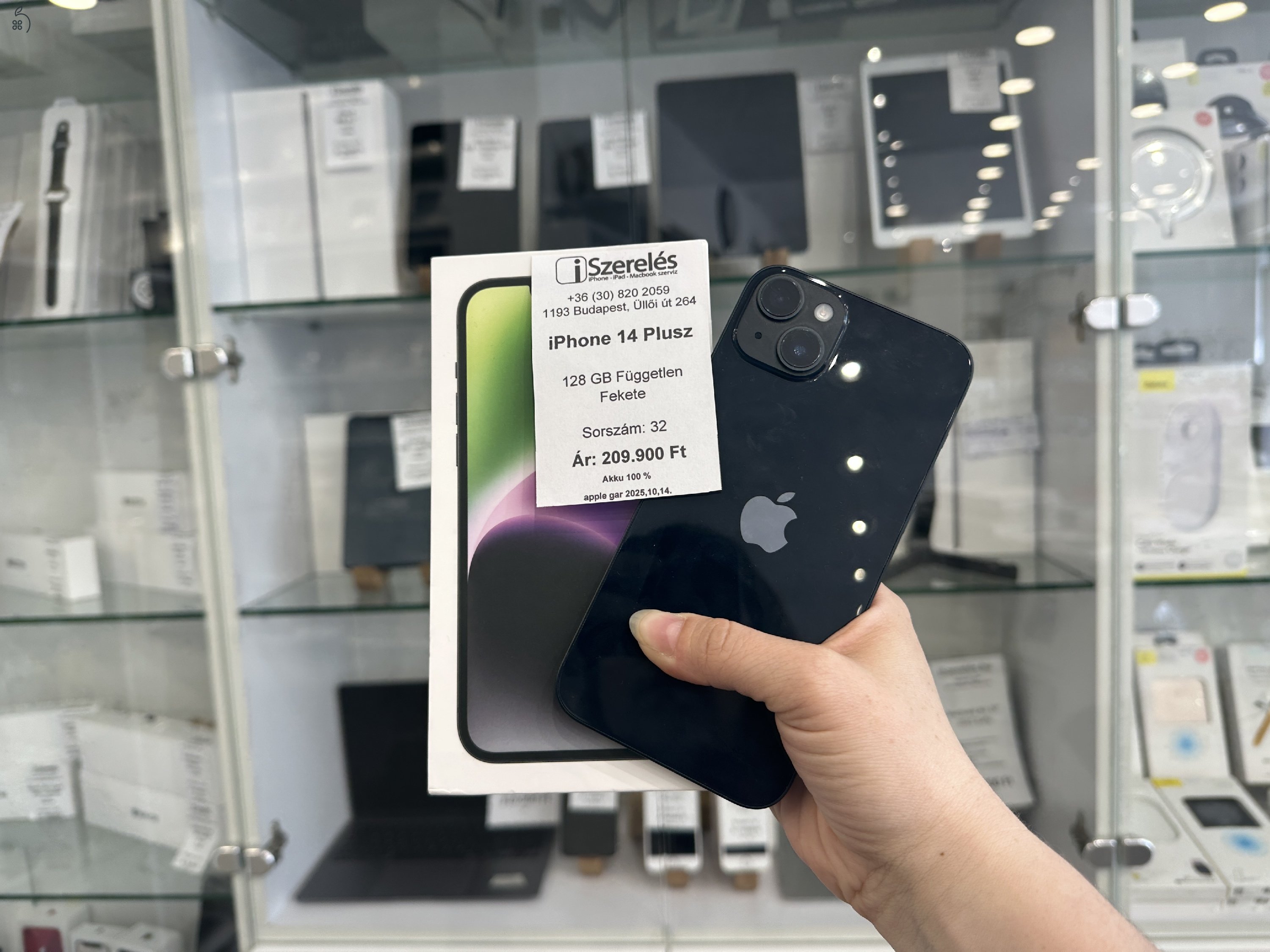 iPhone 14 Plus 128GB független fekete Apple garanciával (32) iSzerelés.hu