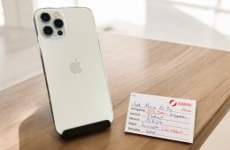 44. Apple iPhone 12 Pro - 128 GB - Ezüst - ÚJ AKKU