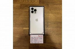 136. Apple iPhone 13 Pro Max - 128 GB - Ezüst - Új akku - Újszerű