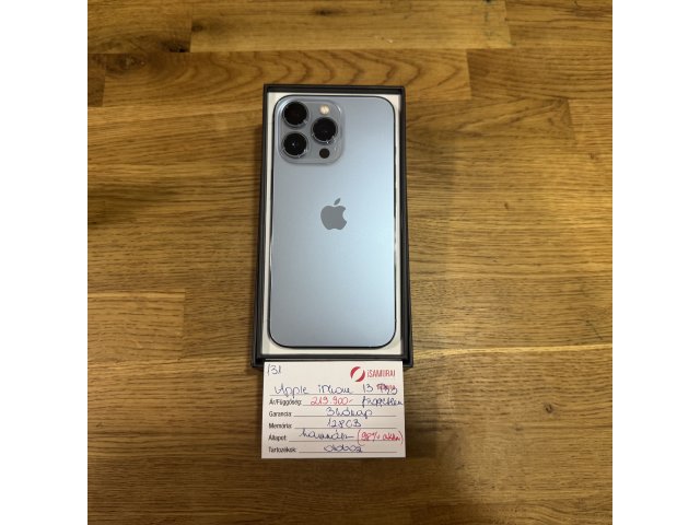 131. Apple iPhone 13 Pro - 128 GB - Sierra Blue - 98% akku