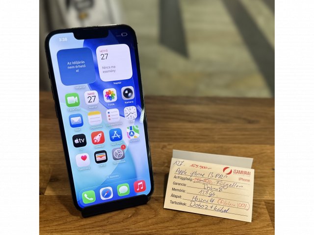 127. Apple iPhone 13 Pro - 128 GB - Grafit - 100% AKKU
