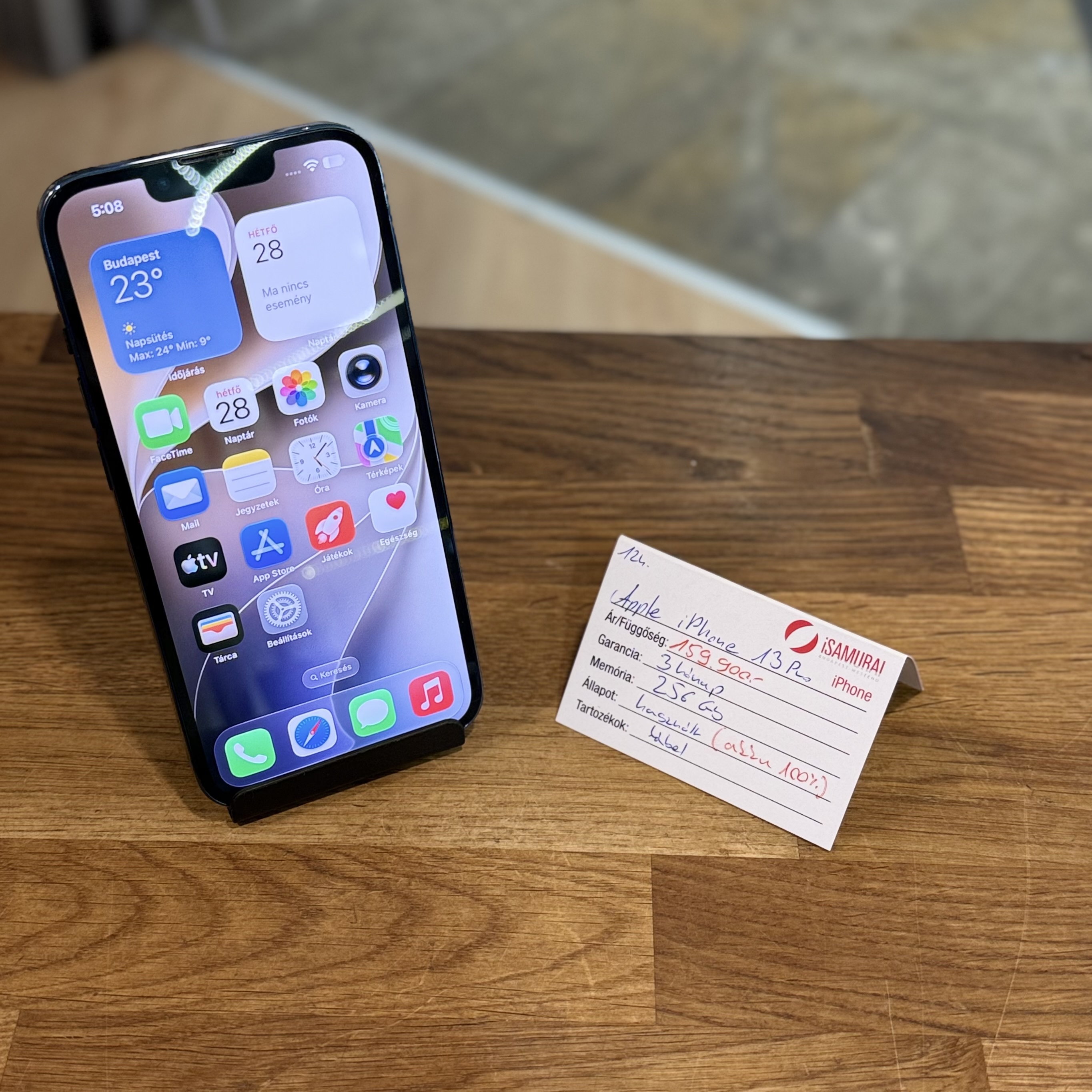 Apple iPhone 13 Pro - 256 GB - Grafit - 100% AKKU ( 124. )