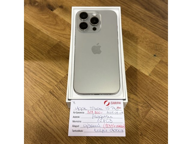7. Apple iPhone 15 Pro - 128  GB - Natur Titán