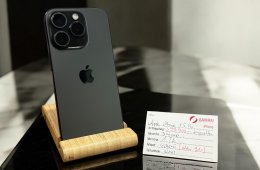 160. Apple iPhone 15 Pro - 1 TB - Black Titán - Újszerű - 91% akku