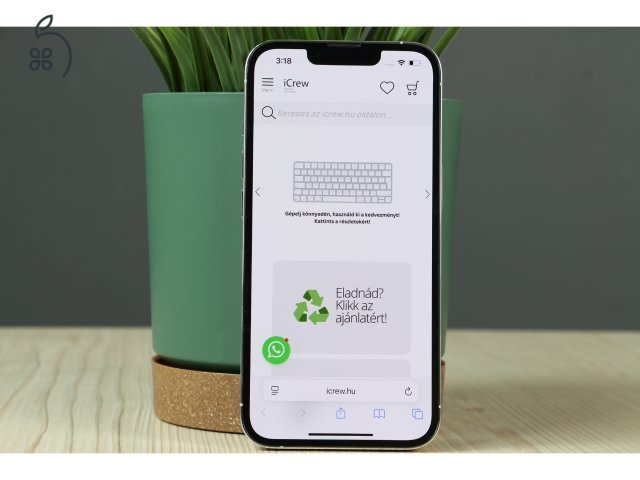 Használt Apple iPhone 13 Pro 128GB Silver A/A+ US-6691