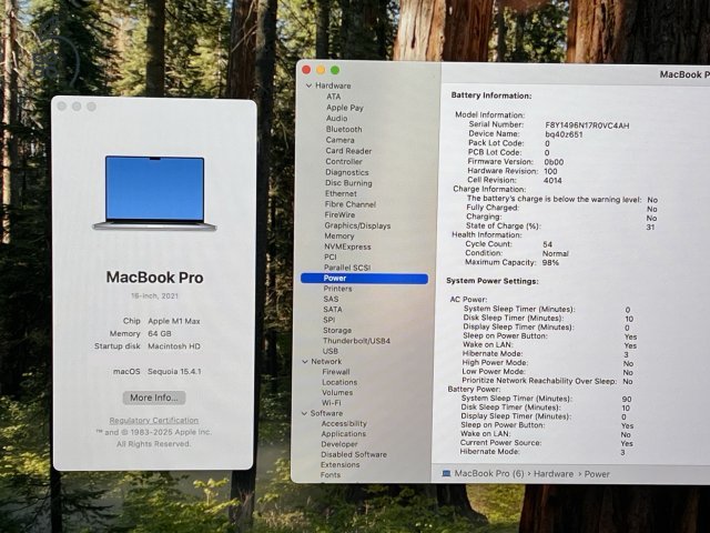 MacBook Pro M1 Max 16 inch 64GB/1TB AppleCare+ 2026 Januárig