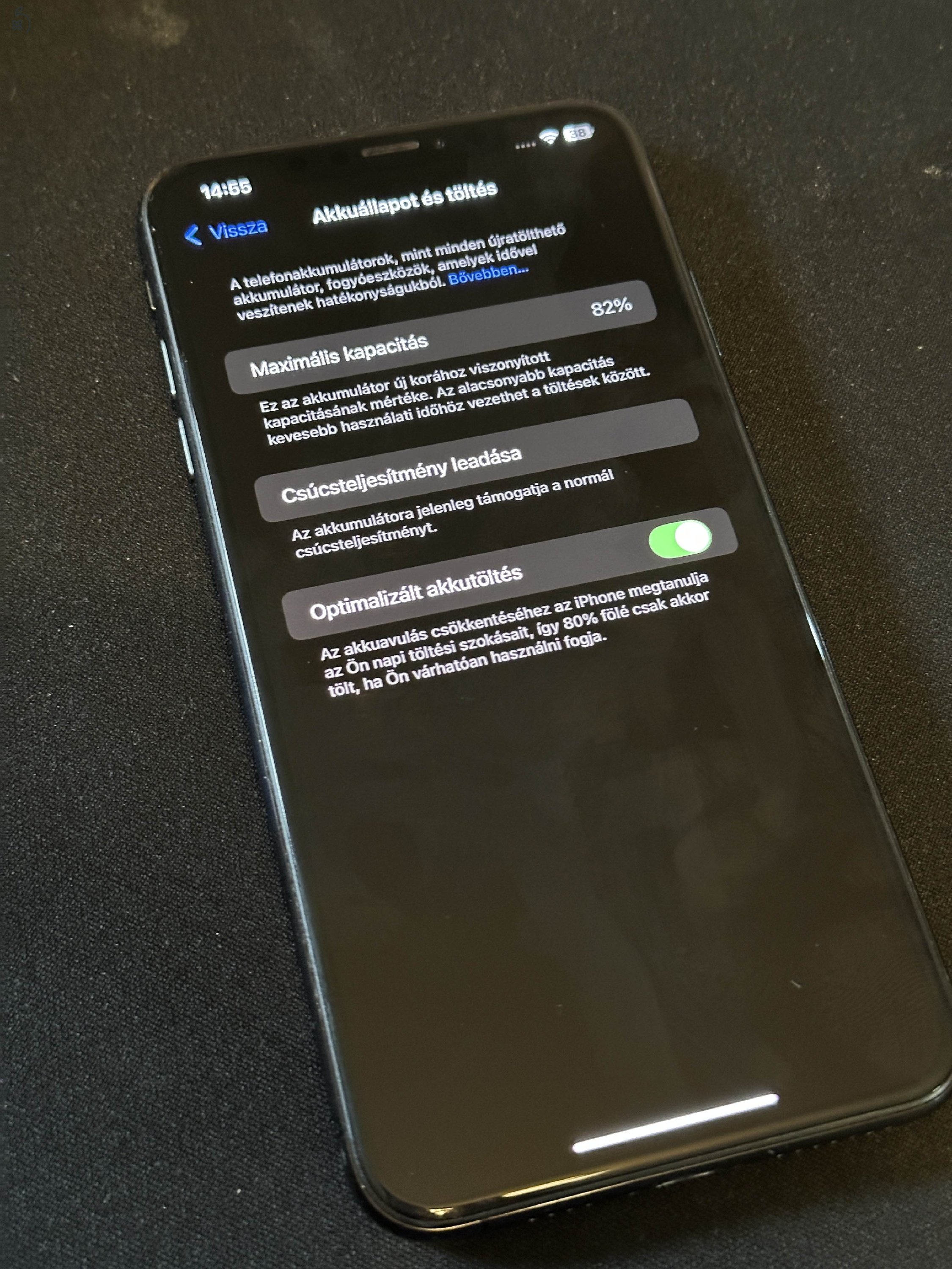 iPhone Xs Max 512gb (szürke)