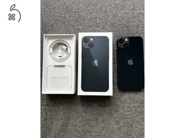 iPhone 13, 128 GB, fekete, dobozában