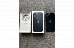 iPhone 13, 128 GB, fekete, dobozában