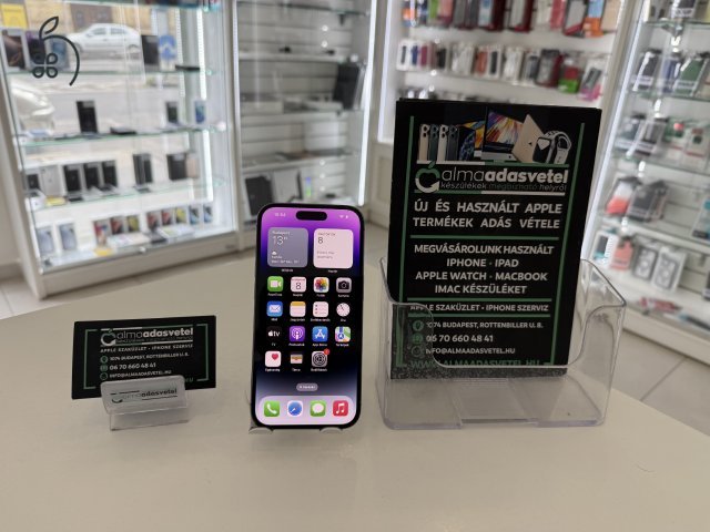 iPhone 14 Pro 128GB Független Megkímélt/1-3 hónap gar./Akku 100%/p10e