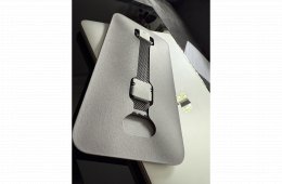 Gyári Apple 49 mm-es fekete titán milánói szíj – M Watch Ultra/Ultra2