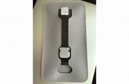 Gyári Apple 49 mm-es fekete titán milánói szíj – M Watch Ultra/Ultra2