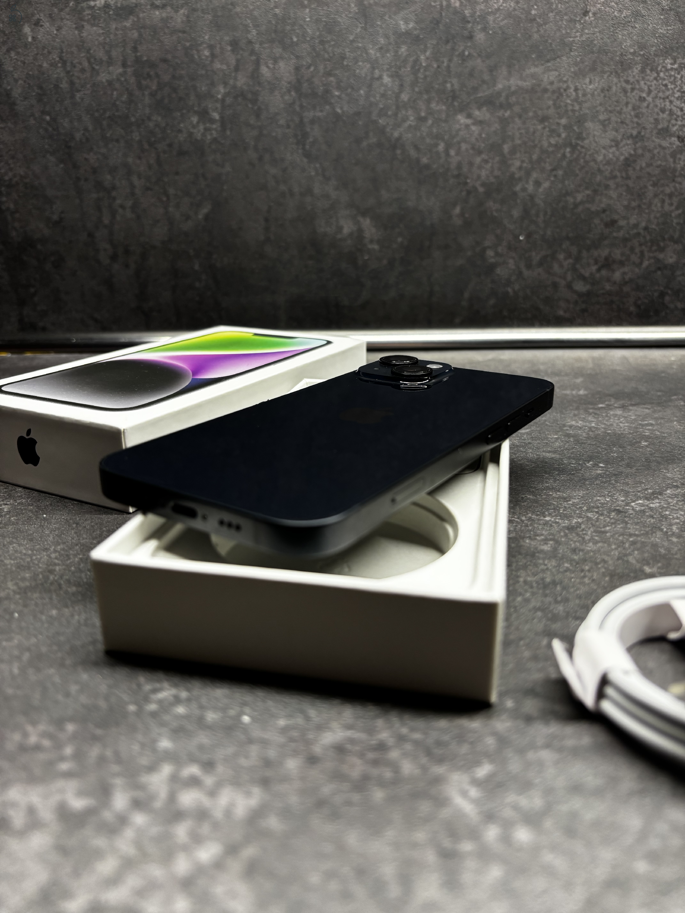 Apple iPhone 14 128Gb, Gyári Állapotú, 1 Év Garancia, +Apple Adapter