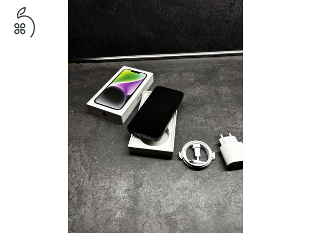 Apple iPhone 14 128Gb, Gyári Állapotú, 1 Év Garancia, +Apple Adapter