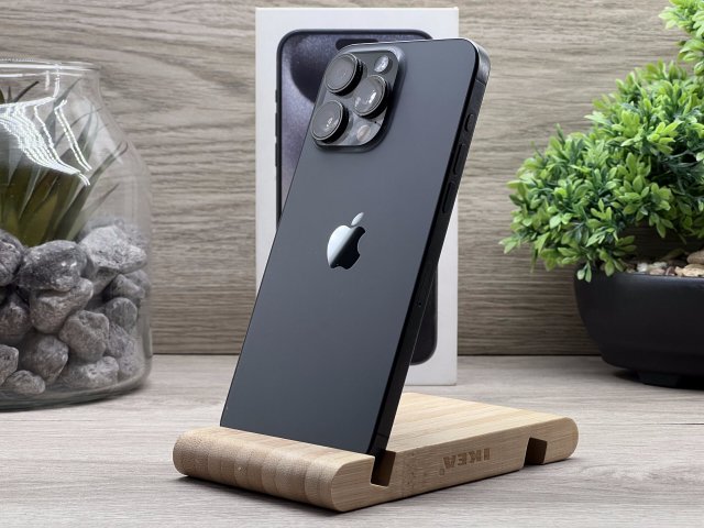 iPhone 15 Pro Max Black Titanium 256GB 2 ÉV Garanciával Számlával Aksi 92%
