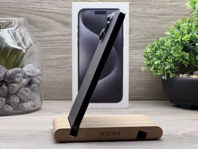 iPhone 15 Pro Max Black Titanium 256GB 2 ÉV Garanciával Számlával Aksi 92%