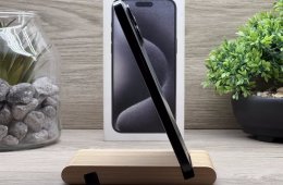 iPhone 15 Pro Max Black Titanium 256GB 2 ÉV Garanciával Számlával Aksi 92%