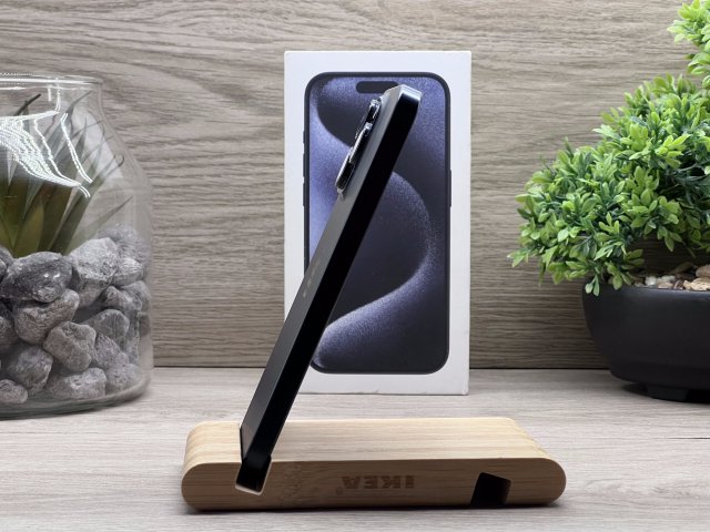 iPhone 15 Pro Blue Titanium 128GB 2 ÉV Garanciával Számlával Aksi 90%