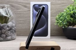 iPhone 15 Pro Blue Titanium 128GB 2 ÉV Garanciával Számlával Aksi 90%