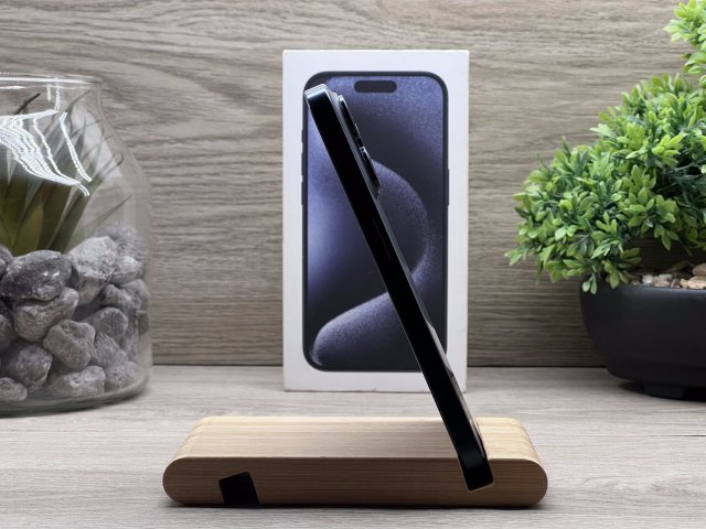 iPhone 15 Pro Blue Titanium 128GB 2 ÉV Garanciával Számlával Aksi 90%